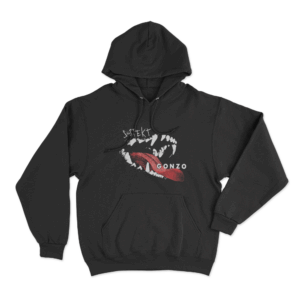 Gonzo Tongue Unisex Hoodie Black
