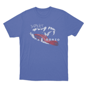 Gonzo Tongue Unisex T Shirt Blue