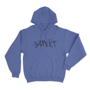 Suspekt Text Logo Unisex Hoodie Blue