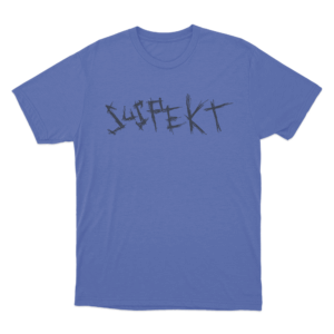 Suspekt Text Logo Unisex T Shirt Blue