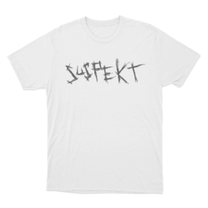 Suspekt Text Logo Unisex T Shirt White